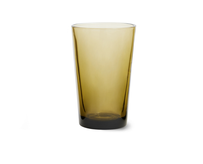 70S GLASSWARE: TEA GLASSES MUD BROWN (SET OF 4)
