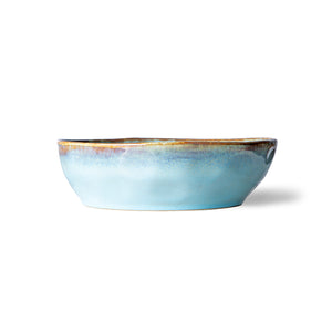 HK Living 70s ceramics: pasta bowl, lagune