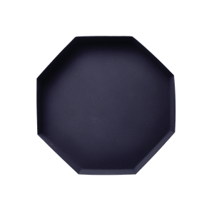 Dienblad achthoekig zwart