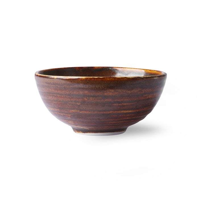HK Living Chef ceramics: dessert bowl rustic brown