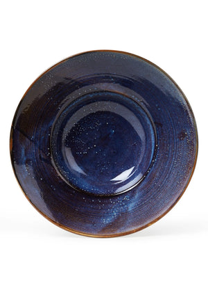 HK Living Chef ceramics: pasta plate L, rustic blue