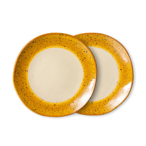 HKliving 70s ceramics: side plates, Autumn