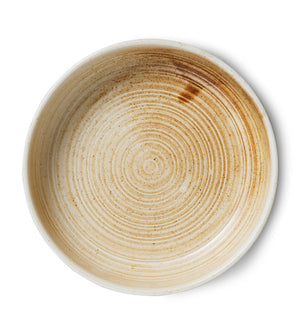 HK Living Chef ceramics: deep plate L, cream
