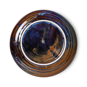 HKliving Home chef side Plate Rustic blue