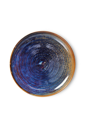 HKliving Home chef side Plate Rustic blue